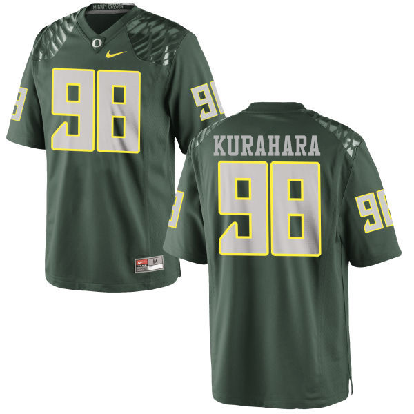 Men #98 Jordan Kurahara Oregon Ducks College Football Jerseys-Green